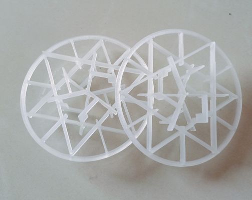 プラスチック製のスノーフレークリング コラム 梱包 90mm 様々なプロセスでHCl吸収のために
